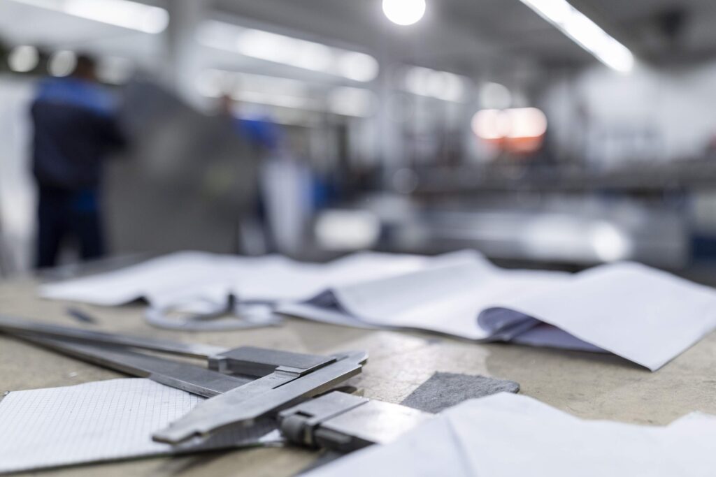 Messschieber papier werkstatt